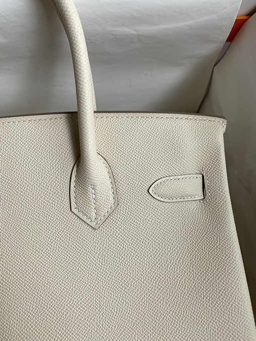 エルメス バーキン 30 コピー Birkin 30 cm ミルクセーキプラチナバックル 手縫い 人気 バッグ