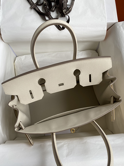 エルメス バーキン 30 コピー Birkin 30 cm ミルクセーキプラチナバックル 手縫い 人気 バッグ