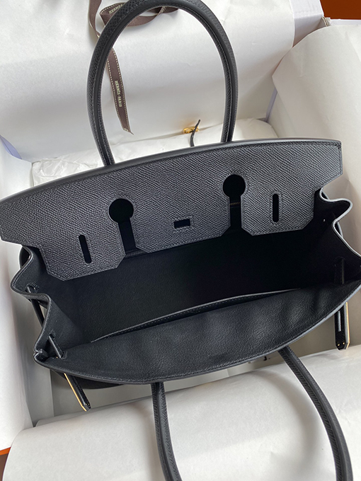エルメス バーキン 30 スーパーコピー  Birkin 30cm  黒い金のバックル 人気 バッグ