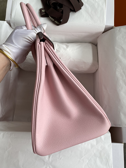 エルメス バーキン 30 スーパーコピー  バーキン30 cmエプソムレザーバッグ 3 Qピンク シルバーバックル HERMES コピー バッグ