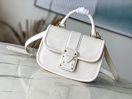 ヴィトン ショルダー バック コピー   Louis Vuittonの伝統  Toron持ち手とS-lockバックル　M22720アイボリーカラー