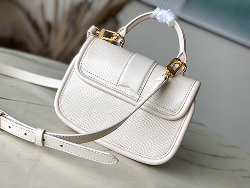 ヴィトン ショルダー バック コピー   Louis Vuittonの伝統  Toron持ち手とS-lockバックル　M22720アイボリーカラー