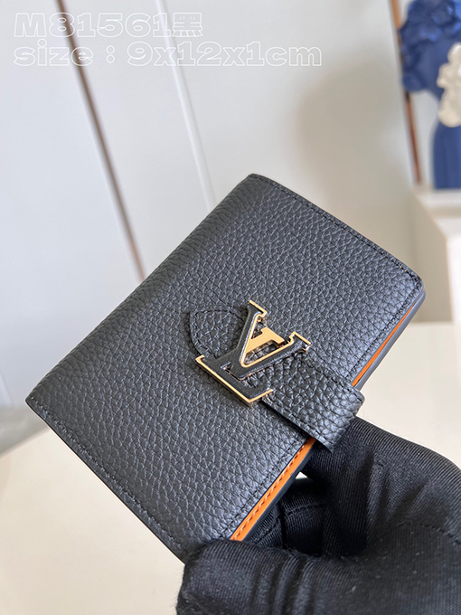 ヴィトン財布  コピー Louis Vuitton  Taurillon 皮のエレガントな財布 - 贅沢な素材とデザインM81561