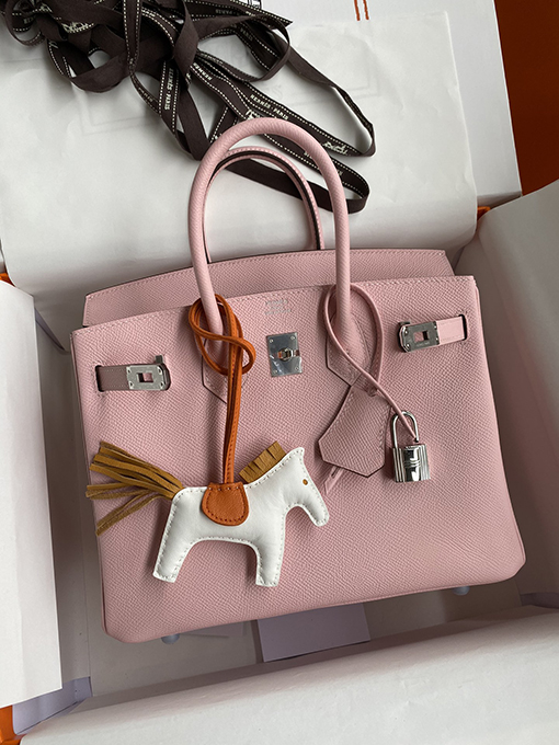 エルメス バーキン 25 スーパーコピー  Birkin 25 cm 3 Qパウダー輸入Epsomレザーシルバーバックルセイコー全手縫い トートバッグ	
