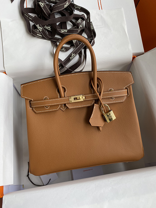 エルメス バーキン  25 コピー Birkin 25 cm輸入エプソムレザー ゴールドバックル 卓越した職人技とファッションスタイル バッグ