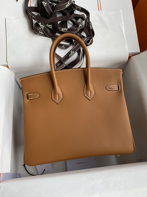 エルメス バーキン  25 コピー Birkin 25 cm輸入エプソムレザー ゴールドバックル 卓越した職人技とファッションスタイル バッグ