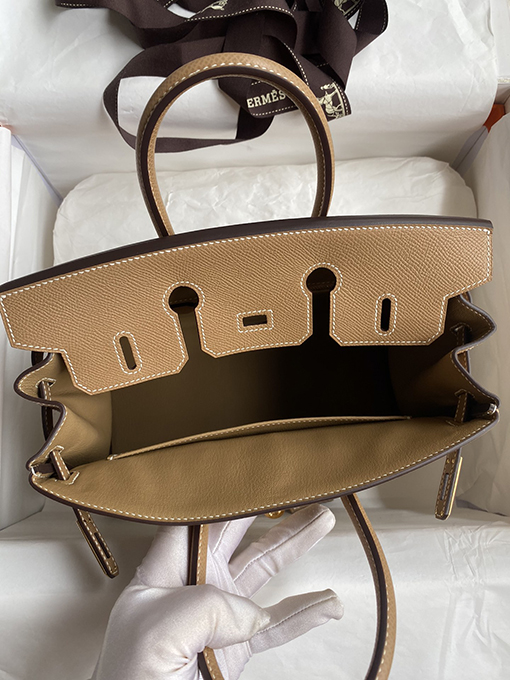エルメス バーキン 25 コピー Birkin 25 cm輸入エプソムパッチワーク生地 ゴールドバックルの贅沢な選択HERMES バッグ