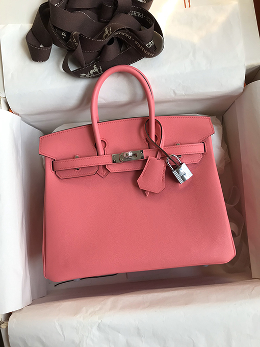 エルメス バーキン 25  コピー Birkin 25 cm口紅パウダー輸入スイフトレザー全手縫い技術 バッグ