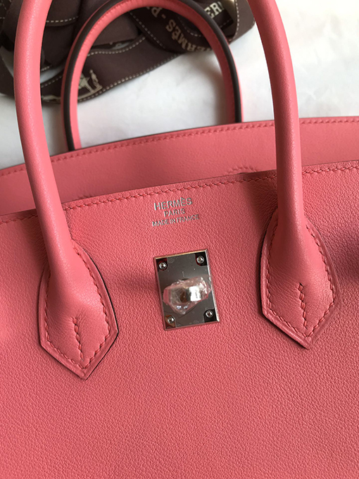 エルメス バーキン 25  コピー Birkin 25 cm口紅パウダー輸入スイフトレザー全手縫い技術 バッグ