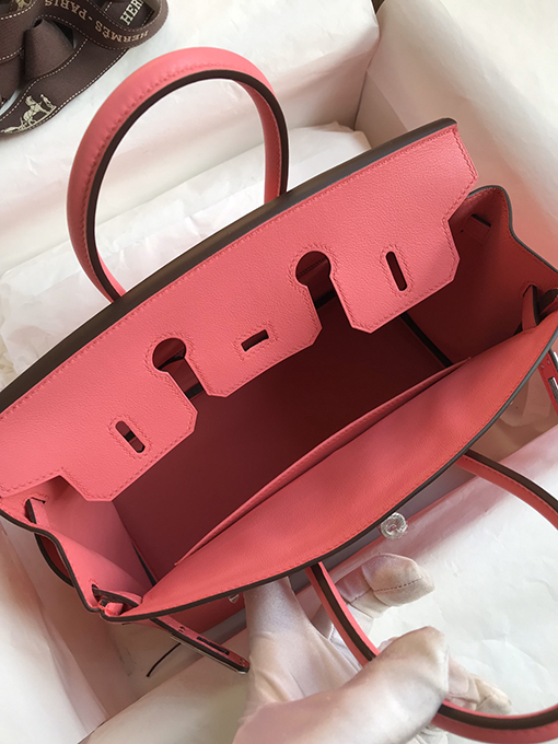 エルメス バーキン 25  コピー Birkin 25 cm口紅パウダー輸入スイフトレザー全手縫い技術 バッグ