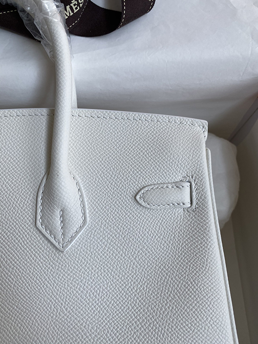 エルメス バーキン 25 コピー Birkin 25 cmエプソムレザー 純粋なスノーフレーク バッグ