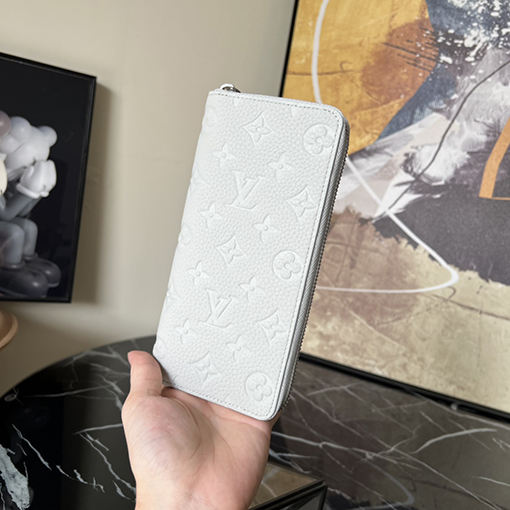 ヴィトン 財布 Zippy Vertical ウォレット - Taurillon 革とモノグラムデザイン