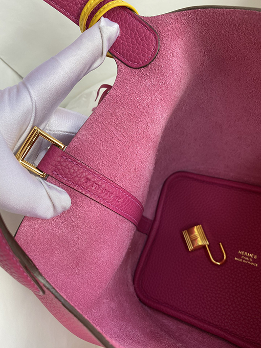 エルメス ユニークな輸入TC皮野菜バスケットPicotin 18 cm大容量バッグ
