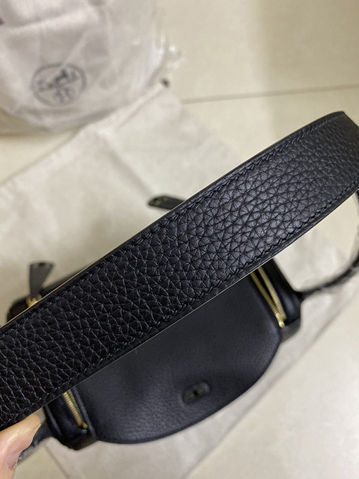 エルメス リンディ26 輸入TCレザーブラックハンド26 cmバッグ