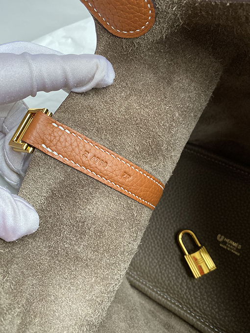 エルメス 18 cm Picotin TCレザーハンドバッグ