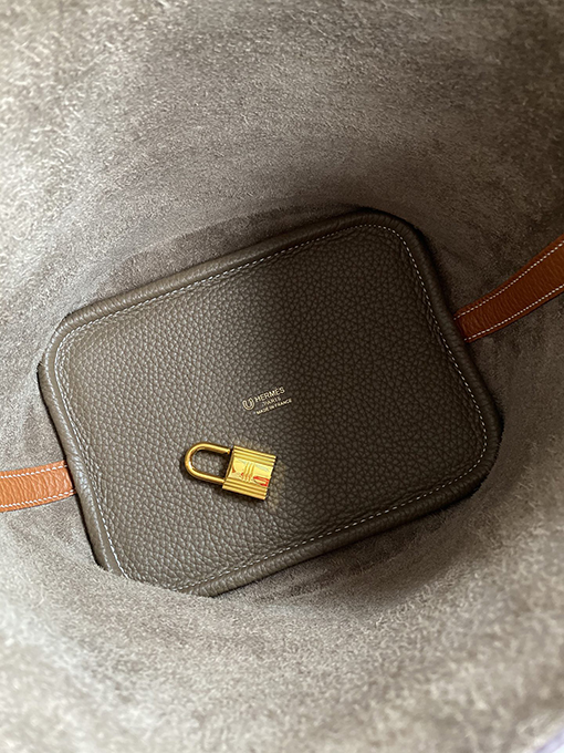 エルメス 18 cm Picotin TCレザーハンドバッグ