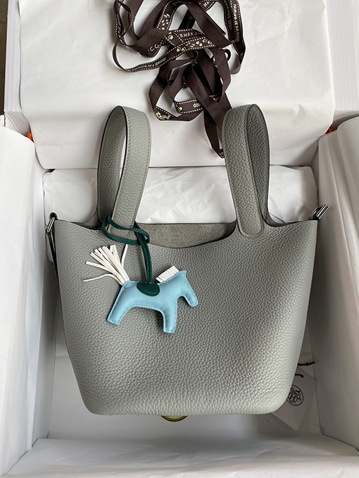 エルメス 輸入TCレザー素材18 cmハンドバッグ