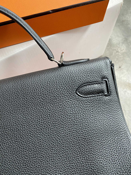 エルメス ケリー 40 ブラックトーゴレザーケリー40 cmハンドバッグ