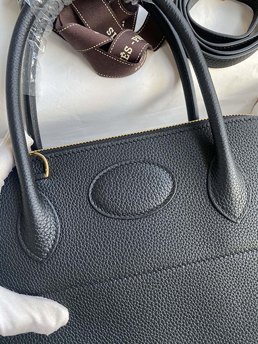 エルメス ボライド31 ボライド31 cmブラックバックルボウリングバッグ