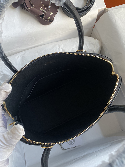 エルメス ボライド31 ボライド31 cmブラックバックルボウリングバッグ
