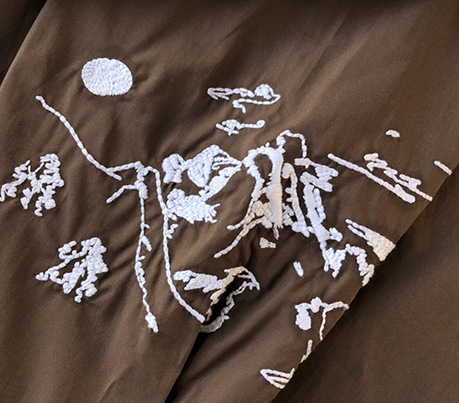 ルイヴィトン ホワイト 刺繍 グラフィティ