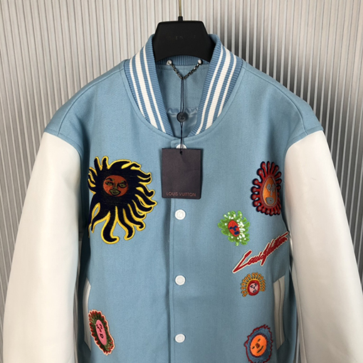 ヴィトン x 草間彌生コラボ限定刺繍ベースボールジャケット