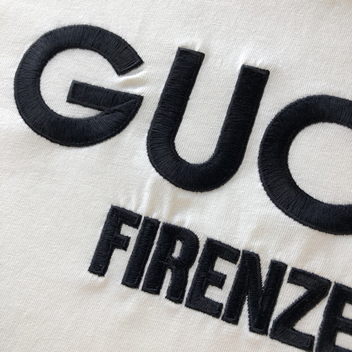 グッチ FIRENZE 1921刺繍入り短袖Tシャツ