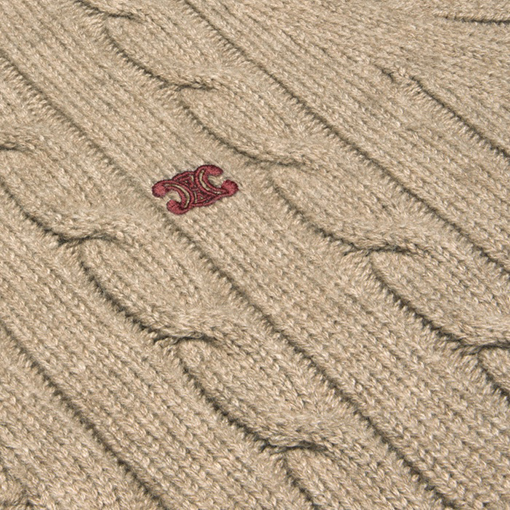 セリーヌ トリオンフの刺繍カーディガン