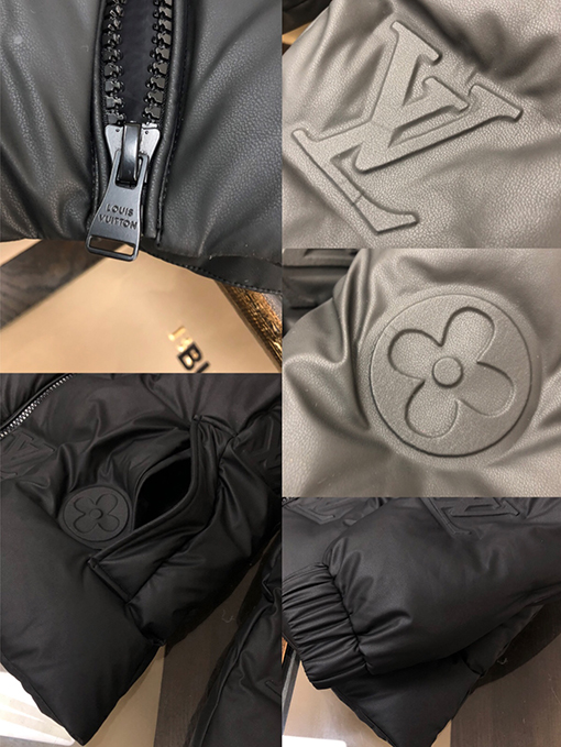 ヴィトン レリーフロゴ製作されたカップル用万能ダウンジャケット