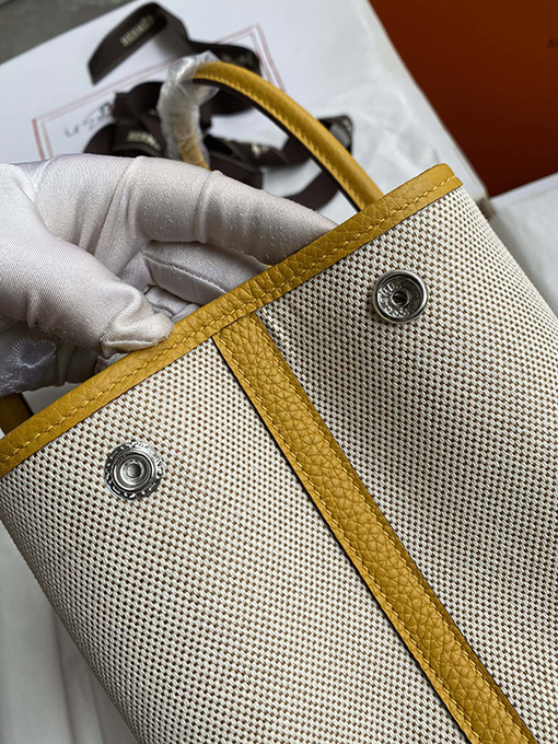 エルメスガーデン30 輸入されたTCレザーと密な織りバッグ