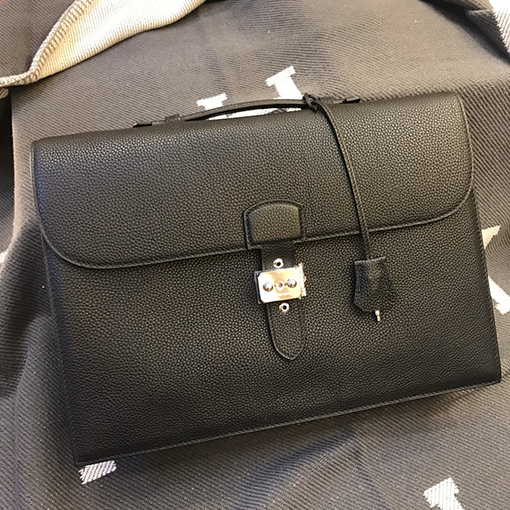 エルメス 精巧で繊細な38 cm To goレザービジネスメンズバッグ
