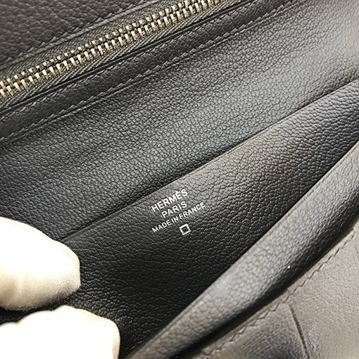エルメス エルメス ベーン製 1:1 アメリカワニ革 ロングクリップ 財布