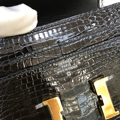 エルメス  1:1アメリカ製ワニ皮仕様のBurn Hクリップ財布