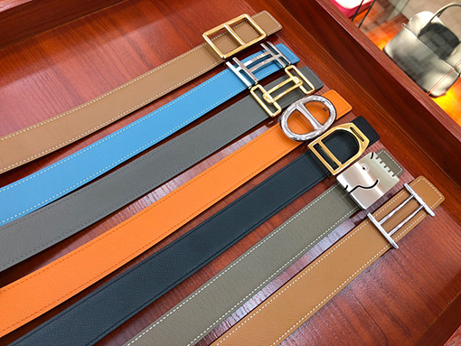 エルメス  高品質エプソムレザー両面使用ベルト