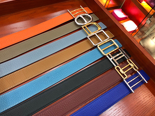 エルメス  3.2 cm広帯域バックル両面使用ベルト
