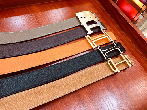 エルメス   3.8 cm幅両面使用ベルト