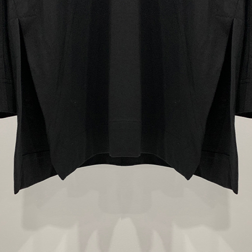 リックオウエンス リックオウエンス 後ろ腰バンディングパッチワークプリント長袖Tシャツ