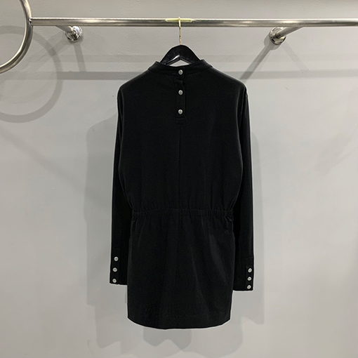 リックオウエンス リックオウエンス 後ろ腰バンディングパッチワークプリント長袖Tシャツ