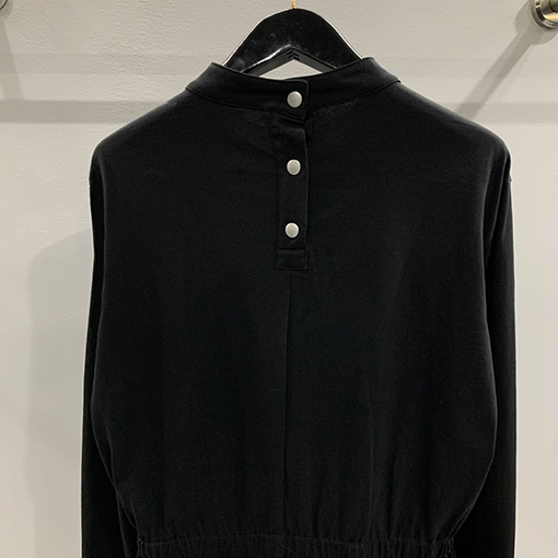 リックオウエンス リックオウエンス 後ろ腰バンディングパッチワークプリント長袖Tシャツ