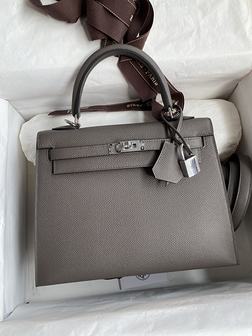 エルメス ケリー25  25 cmシルバーバックルエルメスバッグ