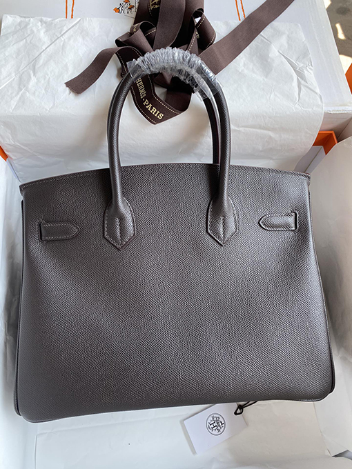 エルメス バーキン30 エボニー色のBirkin 30 cm手縫い革バッグ
