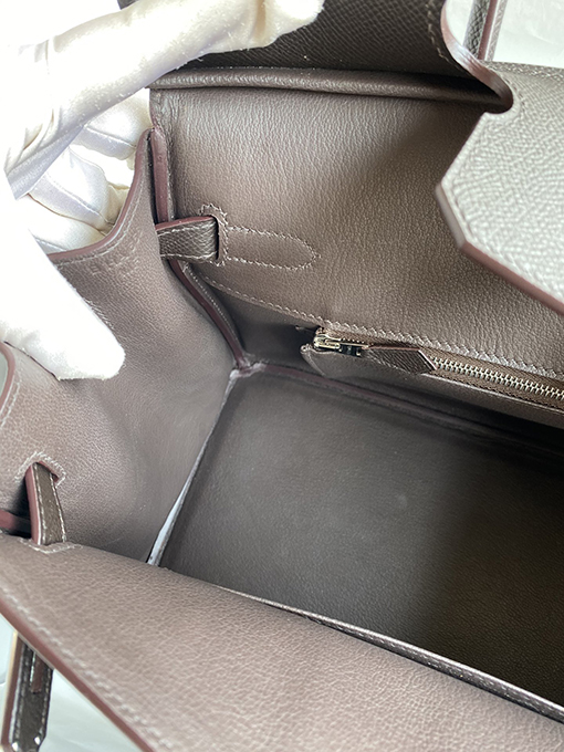 エルメス バーキン30  エボニー色のBirkin 30 cm手縫い革バッグ