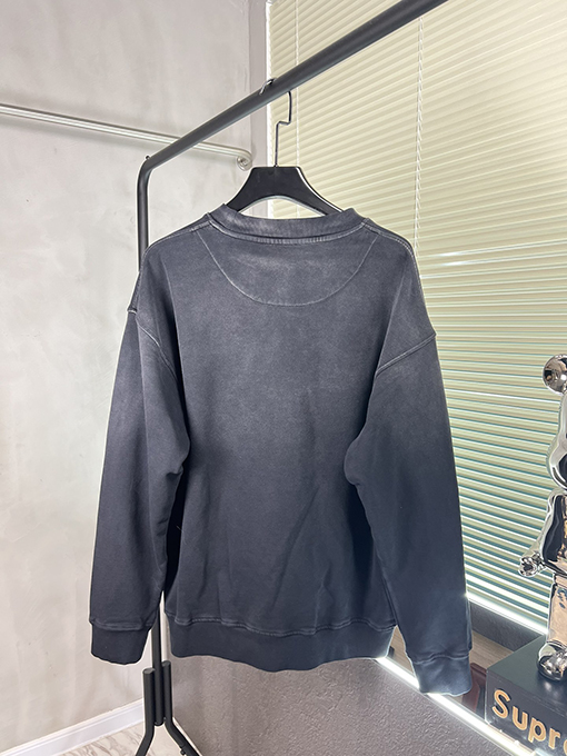 プラダウォッシングカラー スウェット長袖 Tシャツ トップス