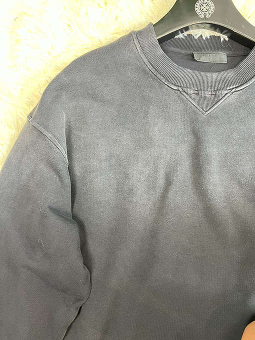 プラダウォッシングカラー スウェット長袖 Tシャツ トップス