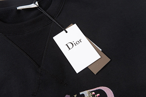 ディオール 花卉 ロゴ刺繍 スウェット長袖 Tシャツ トップス