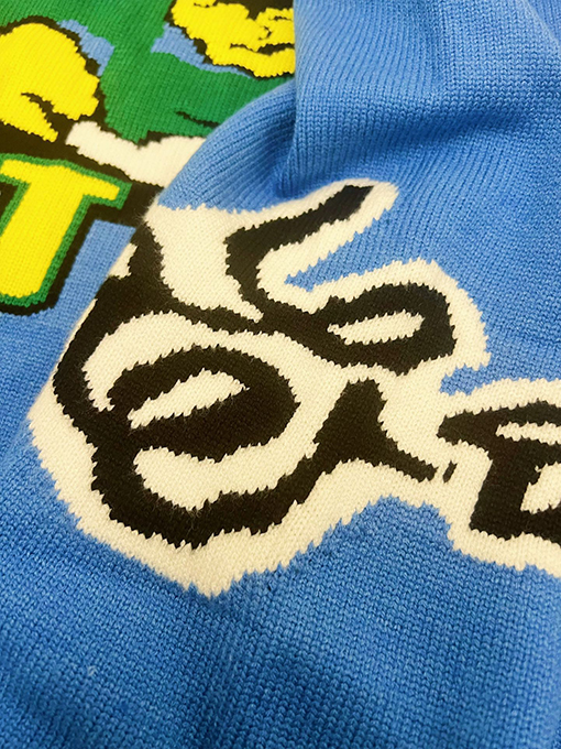 ヴィトン  フクロウ柄のカジュアル  ニット  セーター