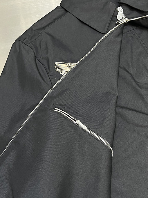 エルメス 刺繍入りジャケット  左胸にHMSのクラシックな馬のロゴ