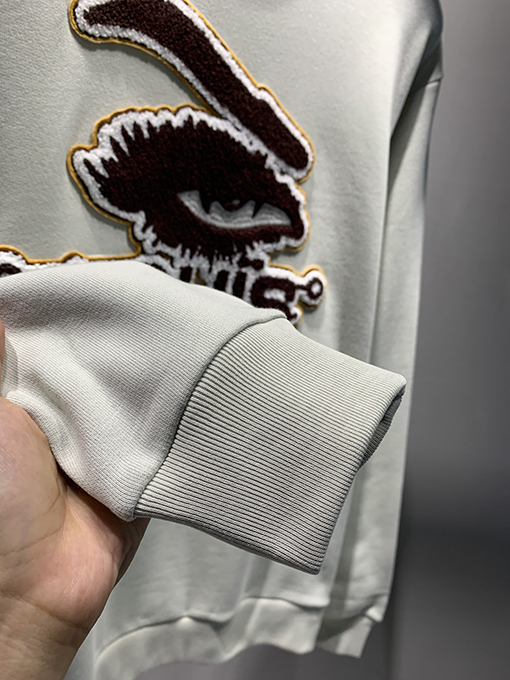 ルイヴィトン コットン 裏起毛刺繍クルーネックスウェット