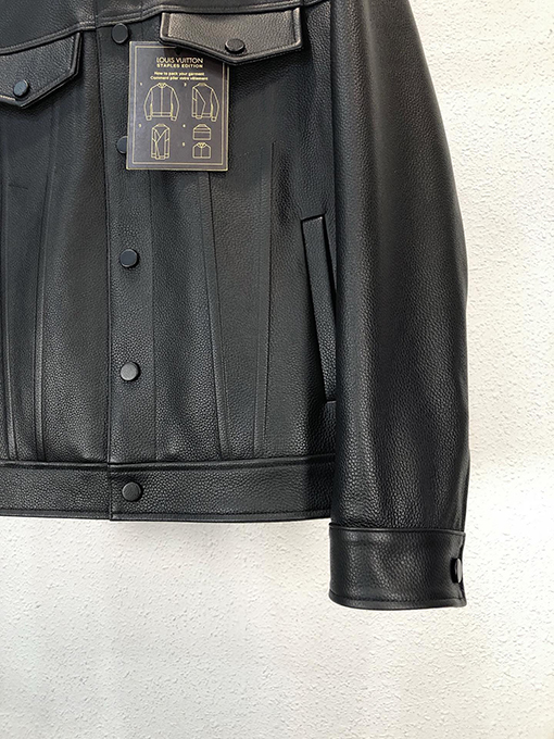 ヴィトン メンズ用高品質カウレザージャケット