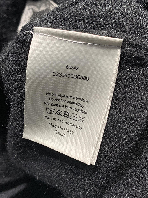 ディオール ブレード刺繍モヘアブレンドカーディガン